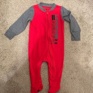 Under Armour Kids One Piece in Red and Gray